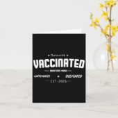 Impfte Funny Spaß Grafisches Zitat Nu registriert Karte (Gelbe Blume)