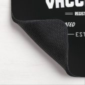 Impfte Funny Spaß Grafisches Zitat Nu registriert Mousepad (Ecke)