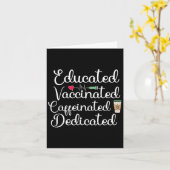 Impfte Funny Spaß Graphic Joke Quote Nurse Co Karte (Gelbe Blume)