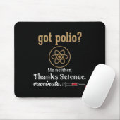 Impfte Funny Spaß Graphic Quote Science Polio Mousepad (Mit Mouse)