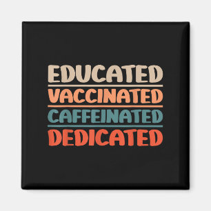 Impfte lustige Vintage Spaß Zitat-Krankenschwester Magnet