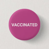 Impfte, Maulbeerpink-weiße Button-Taste Button (Vorderseite)