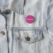 Impfte, Maulbeerpink-weiße Button-Taste Button (Beispiel)
