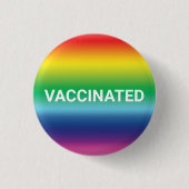 Impfte Regenbogenfarben - Schaltfläche für das But Button (Vorderseite)
