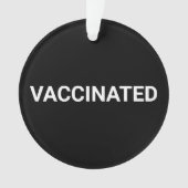 Impfte, Schwarz-weiße, anpassbare Zeichenverzierun Ornament (Vorderseite)