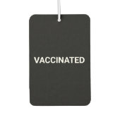 Impfte, Schwarz-weiße, individuell anpassbare Auto Autolufterfrischer (Vorderseite)