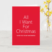 Impfte Weihnachtskarte Karte (Gelbe Blume)