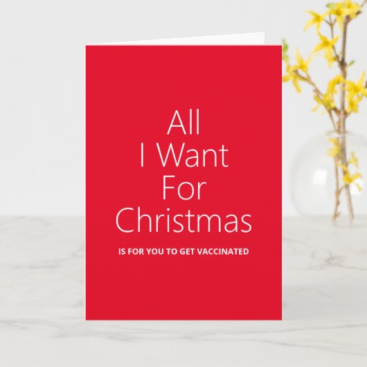 Impfte Weihnachtskarte Karte (Gelbe Blume)