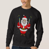 Impfte Weihnachtsmann im Gesicht Maske Merry Chris Sweatshirt (Vorderseite)
