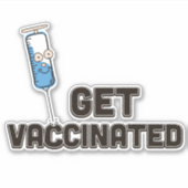 Impfung erhalten aufkleber (Vorderseite)