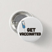 Impfung erhalten button (Vorne & Hinten)