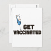 Impfung erhalten postkarte (Vorne/Hinten)