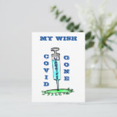 Impfung erhalten postkarte (Stehend Vorderseite)