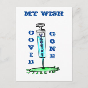 Impfung erhalten postkarte