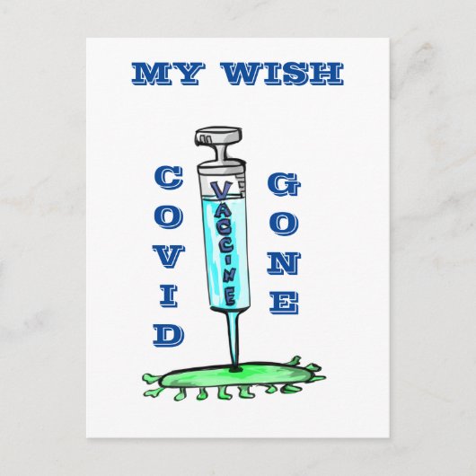 Impfung erhalten postkarte (Vorderseite)