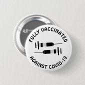 Impfung gegen Covid-19, Coronavirus Button (Vorne & Hinten)