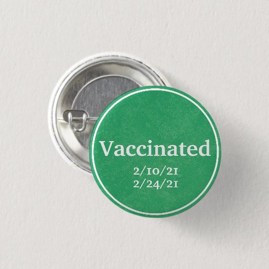 Impfung (grün) mit benutzerdefinierten Daten Button (Vorne & Hinten)