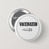 Impfung, weil ich nicht dumm bin button (Vorne & Hinten)