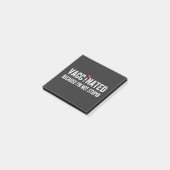 Impfung, weil ich nicht dumm bin post-it klebezettel (angewinkelt)