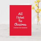 Impfung zu Weihnachten Karte (Gelbe Blume)