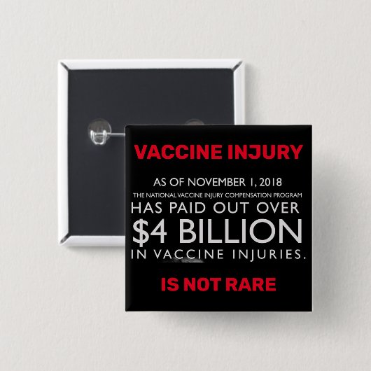 Impfverletzung ist nicht selten button (Vorne & Hinten)