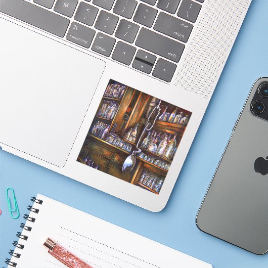 implizit verstanden aufkleber (Laptop mit iPhone)