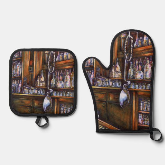 implizit verstanden ofenhandschuh & Topflappen-Set (Vorderseite)