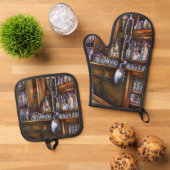 implizit verstanden ofenhandschuh & Topflappen-Set (Oben Unten)