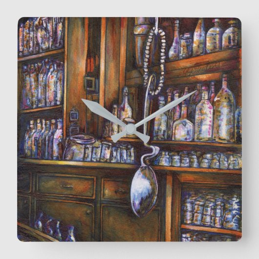 implizit verstanden quadratische wanduhr (Vorderseite)