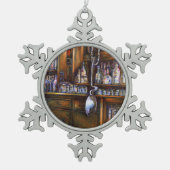 implizit verstanden schneeflocken Zinn-Ornament (Vorderseite)