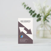 Import-export Pfeilemodernes Chic-Marketing Visitenkarte (Stehend Vorderseite)