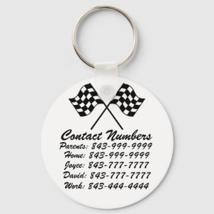 Important Phone Numbers Keychain by SRF Schlüsselanhänger