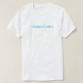 !important T-Shirt (Design vorne)