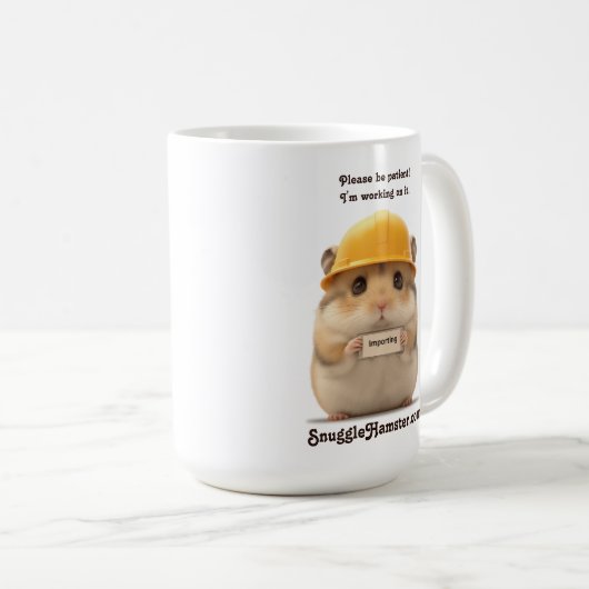 Importieren von Harthamster SnuggleHamster.com Kaffeetasse (VorderseiteRechts)
