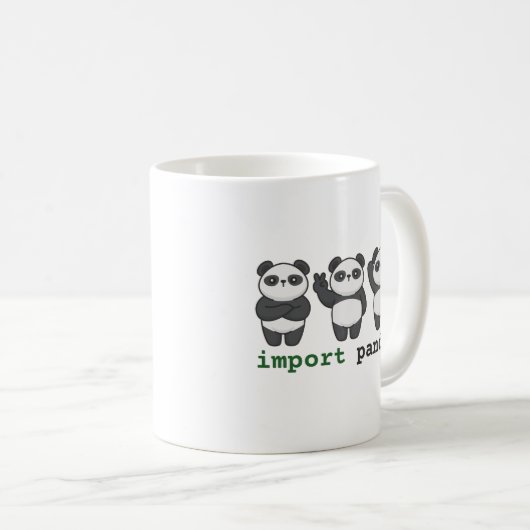 Importpandas Kaffeetasse (VorderseiteRechts)
