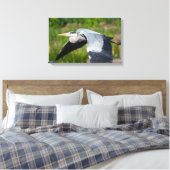 Imposanter Graureiher mit Schwingen Leinwanddruck (Insitu (Schlafzimmer))