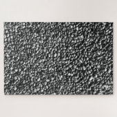 Impossible Black and White Pebbled Pavement Puzzle (Horizontal)