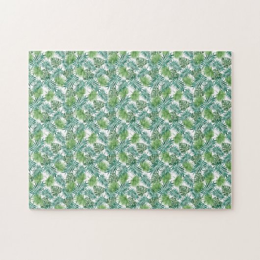 Impossible botanical tropical leaves jigsaw puzzle (Horizontal)