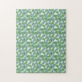 Impossible botanical tropical leaves jigsaw puzzle (Vertikal)