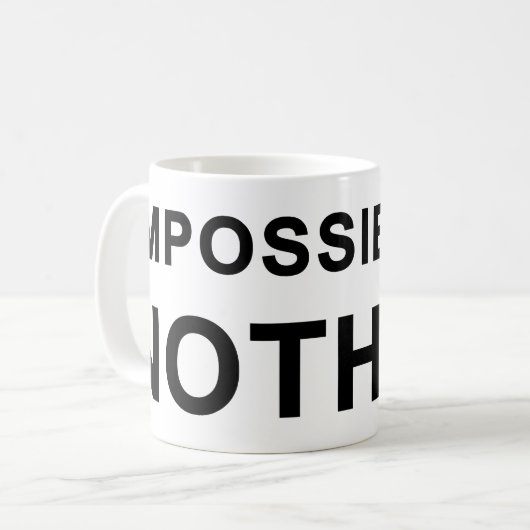 Impossible Is Nothing Kaffeetasse (Vorderseite Links)