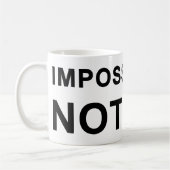 Impossible Is Nothing Kaffeetasse (Links)
