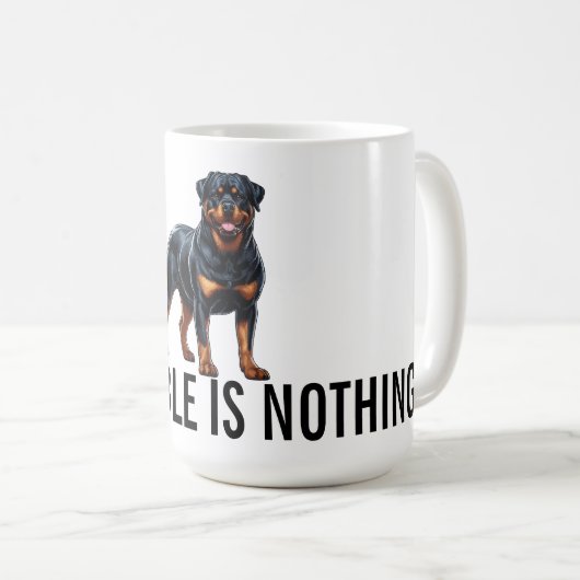 Impossible Is Nothing, Rottweiler Kaffeetasse (VorderseiteRechts)