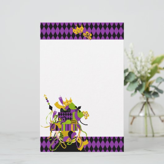 Impossible Mardi Gras Stack Briefpapier (Stehend Vorderseite)