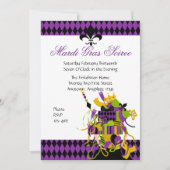 Impossible Mardi Gras Stack Einladung (Vorderseite)