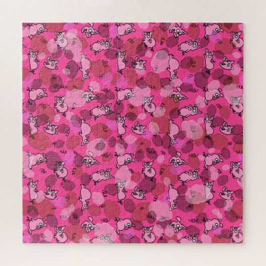 Impossible Pink Pig Jigsaw Puzzle (Horizontal)