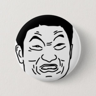 Impossibru!! Comic-Gesicht Button