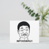 Impossibru Postkarte (Stehend Vorderseite)