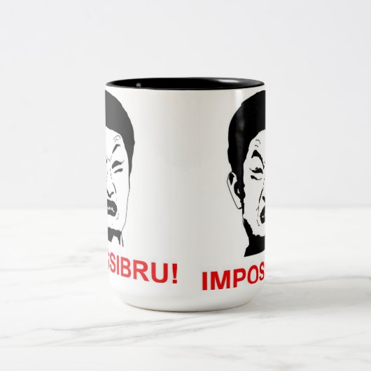IMPOSSIBRUUUUUU! ZWEIFARBIGE TASSE (Mittel)