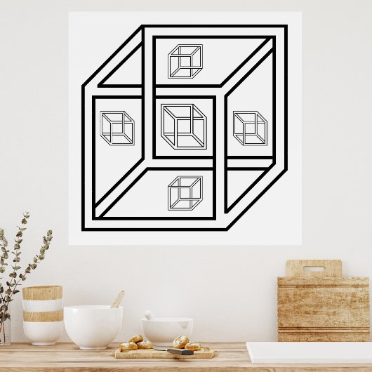 Impossilbe Cube Poster (Küche)