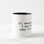 Imposter Zweifarbige Tasse (Mittel)